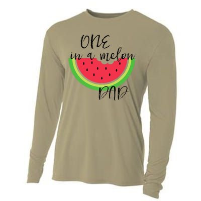 One In A Melon Dad Matching Birthday Gift Sets Parents Cooling Performance Long Sleeve Crew