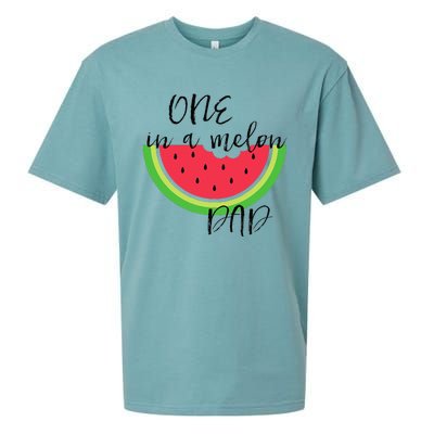 One In A Melon Dad Matching Birthday Gift Sets Parents Sueded Cloud Jersey T-Shirt