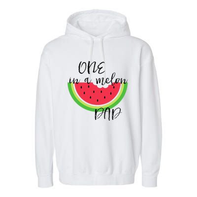 One In A Melon Dad Matching Birthday Gift Sets Parents Garment-Dyed Fleece Hoodie