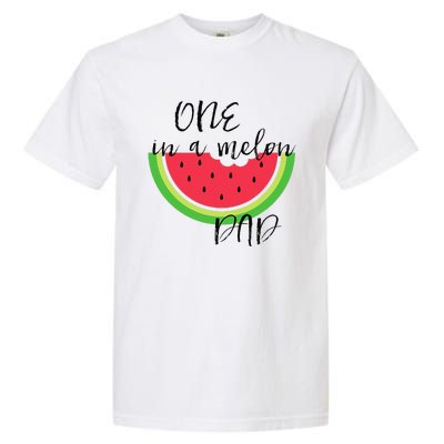 One In A Melon Dad Matching Birthday Gift Sets Parents Garment-Dyed Heavyweight T-Shirt