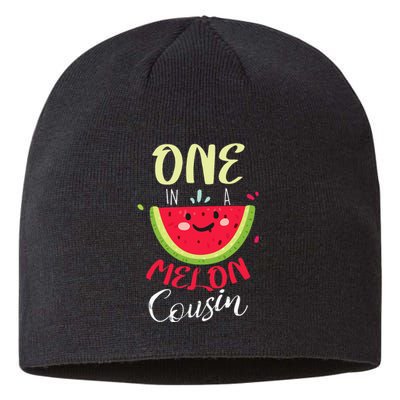 One In A Melon Cousin Fun Summer Fruit Melon Lover Sustainable Beanie