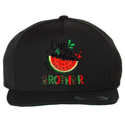 One In A Melon Brother Watermelon Family Matching Summer Wool Snapback Cap
