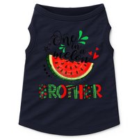 One In A Melon Brother Watermelon Family Matching Summer Doggie Tank