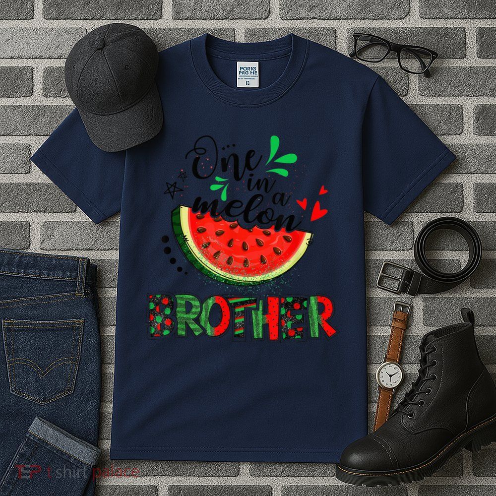 One In A Melon Brother Watermelon Family Matching Summer Tall T-Shirt