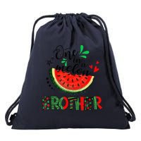One In A Melon Brother Watermelon Family Matching Summer Drawstring Bag
