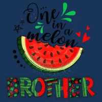 One In A Melon Brother Watermelon Family Matching Summer 16 in Basic Backpack