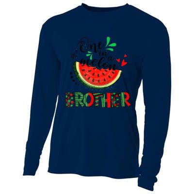 One In A Melon Brother Watermelon Family Matching Summer Cooling Performance Long Sleeve Crew