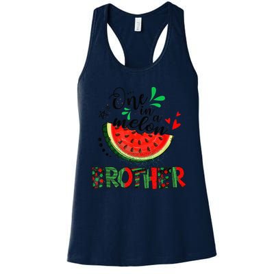 One In A Melon Brother Watermelon Family Matching Summer Womens Tank Top