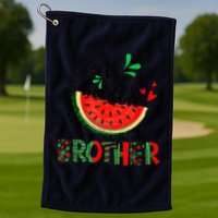 One In A Melon Brother Watermelon Family Matching Summer Golf Towel