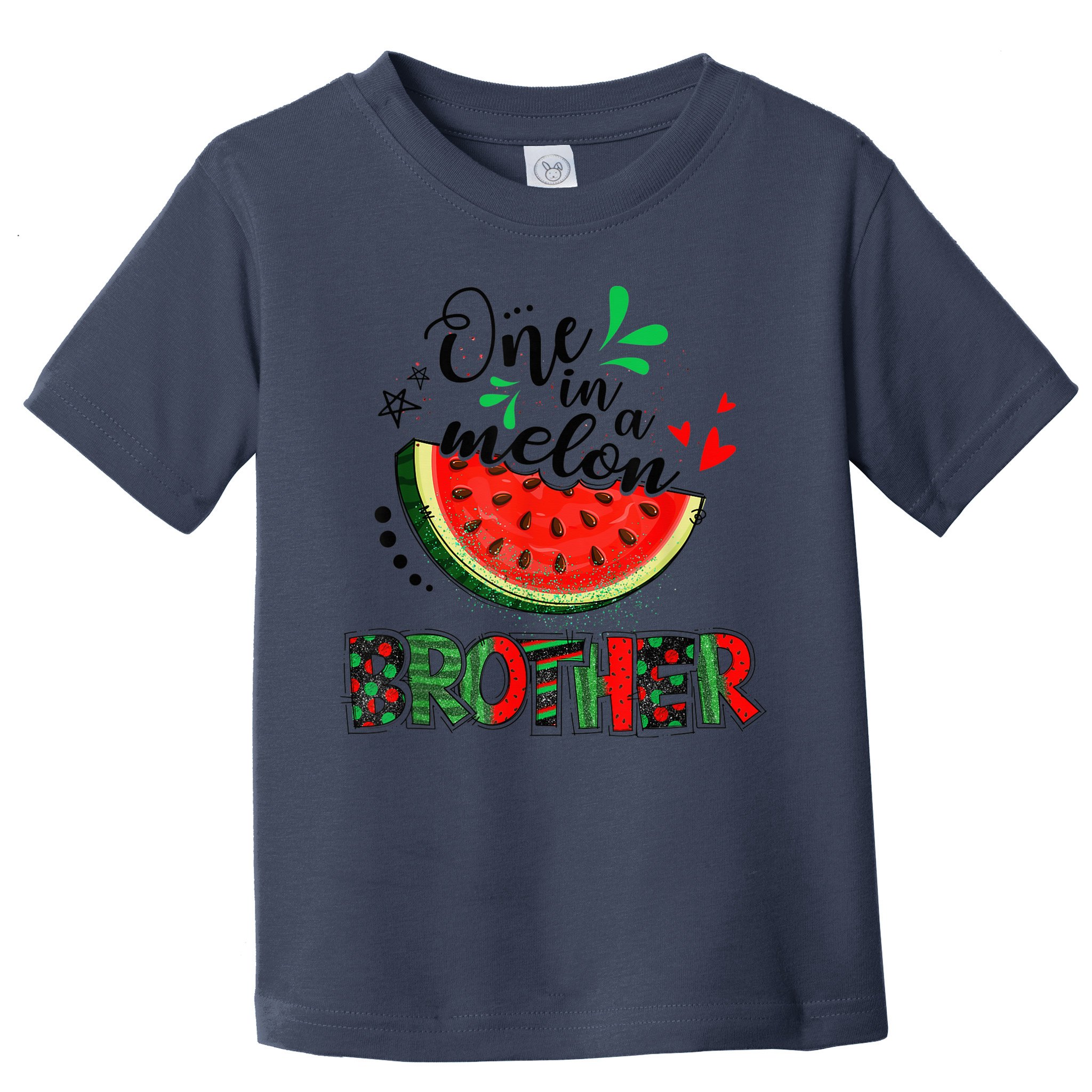 One In A Melon Brother Watermelon Family Matching Summer Toddler T-Shirt