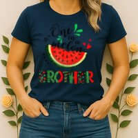 One In A Melon Brother Watermelon Family Matching Summer Womens T-Shirt