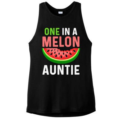 One in a Melon Auntie Ladies PosiCharge Tri-Blend Wicking Tank