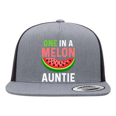 One in a Melon Auntie Flat Bill Trucker Hat