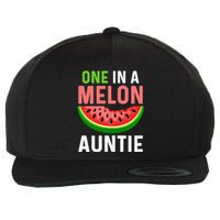 One in a Melon Auntie Wool Snapback Cap