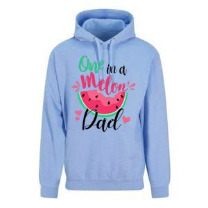 One In A Melon Dad Summer Birthday Party Matching Family Unisex Surf Hoodie