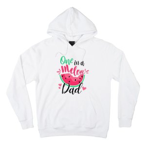 One In A Melon Dad Summer Birthday Party Matching Family Hoodie