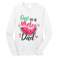 One In A Melon Dad Summer Birthday Party Matching Family Long Sleeve Shirt