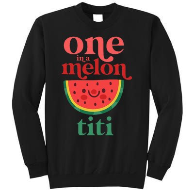 One In A Melon Titi Cute Watermelon First Birthday Party Sweatshirt