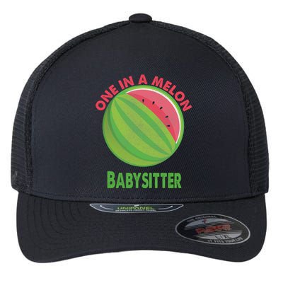 One In A Melon Sitter Watermelon Retiret Cute Gift Flexfit Unipanel Trucker Cap