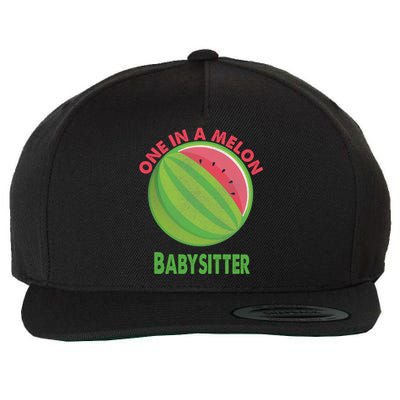 One In A Melon Sitter Watermelon Retiret Cute Gift Wool Snapback Cap