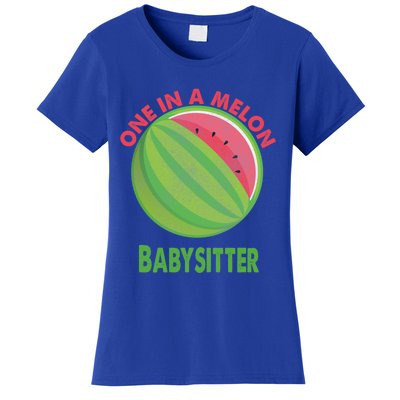 One In A Melon Sitter Watermelon Retiret Cute Gift Women's T-Shirt