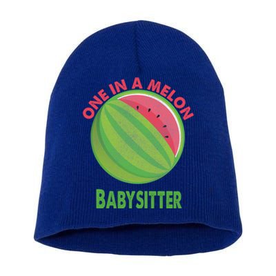 One In A Melon Sitter Watermelon Retiret Cute Gift Short Acrylic Beanie