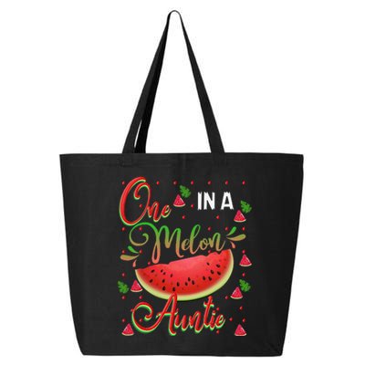 One In A Melon Auntie Watermelon Birthday Family Matching 25L Jumbo Tote