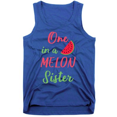 One In A Melon Sister Birthday Party Summer Matching Family Gift Tank Top