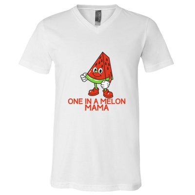 One In A Melon Mama V-Neck T-Shirt