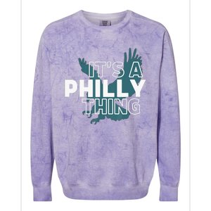 Original It's A Philly Thing Its A Philadelphia Thing Fan Colorblast Crewneck Sweatshirt