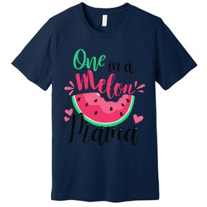 One In A Melon Mama Summer Birthday Party Matching Family Premium T-Shirt