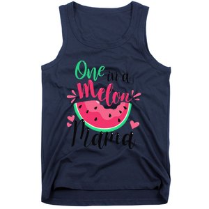 One In A Melon Mama Summer Birthday Party Matching Family Tank Top