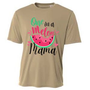 One In A Melon Mama Summer Birthday Party Matching Family Cooling Performance Crew T-Shirt