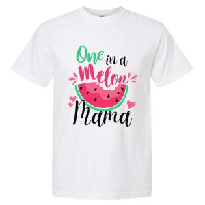 One In A Melon Mama Summer Birthday Party Matching Family Garment-Dyed Heavyweight T-Shirt