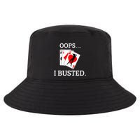 Oops I Busted Blackjack Sexy Queen Of Hearts Cool Comfort Performance Bucket Hat