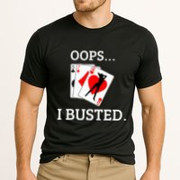 Oops I Busted Blackjack Sexy Queen Of Hearts Cooling Performance Crew T-Shirt