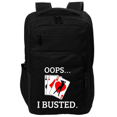 Oops I Busted Blackjack Sexy Queen Of Hearts Impact Tech Backpack