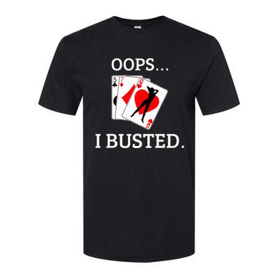 Oops I Busted Blackjack Sexy Queen Of Hearts Softstyle CVC T-Shirt