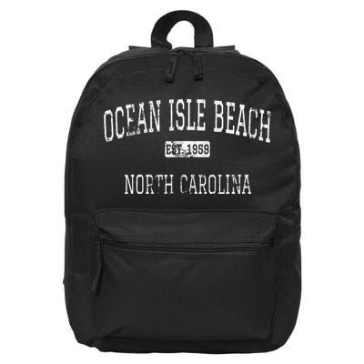Ocean Isle Beach North Carolina Nc Vintage 16 in Basic Backpack