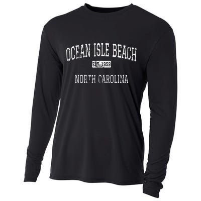 Ocean Isle Beach North Carolina Nc Vintage Cooling Performance Long Sleeve Crew