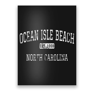 Ocean Isle Beach North Carolina Nc Vintage Poster