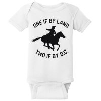 One If By Land, Two If By D.c. Paul Revere Tyranny Warning Baby Bodysuit