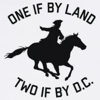 One If By Land, Two If By D.c. Paul Revere Tyranny Warning Baby Bodysuit