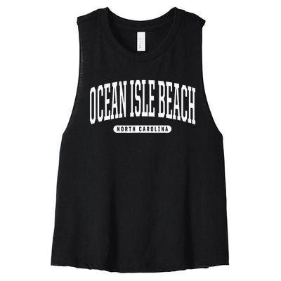 Ocean Isle Beach North Carolina Women's Racerback Cropped Tank