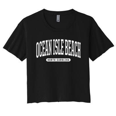 Ocean Isle Beach North Carolina Women's Crop Top Tee