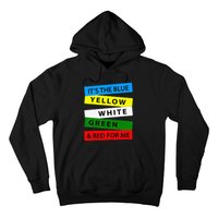 OES It's Blue Yellow White Green Red For Me Mother's Day Hoodie