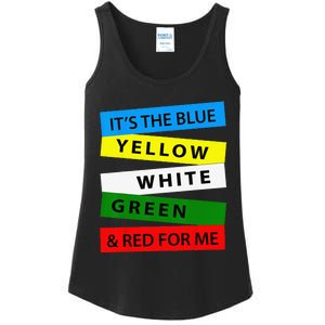 OES It's Blue Yellow White Green Red For Me Mother's Day Ladies Essential Tank