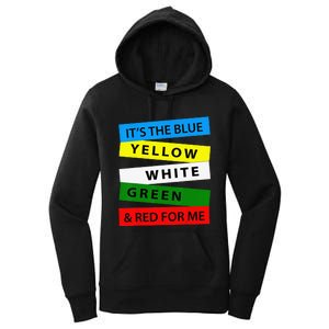 OES It's Blue Yellow White Green Red For Me Mother's Day Women's Pullover Hoodie