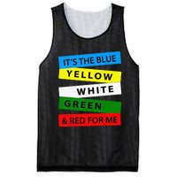 OES It's Blue Yellow White Green Red For Me Mother's Day Mesh Reversible Basketball Jersey Tank