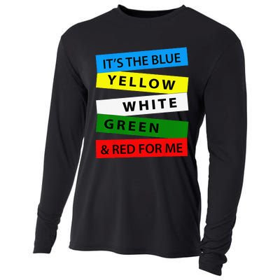 OES It's Blue Yellow White Green Red For Me Mother's Day Cooling Performance Long Sleeve Crew